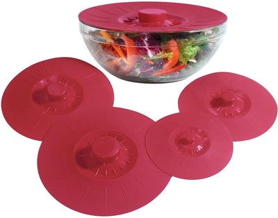 5-Piece Set of Silicone Fresh-keeping Lids